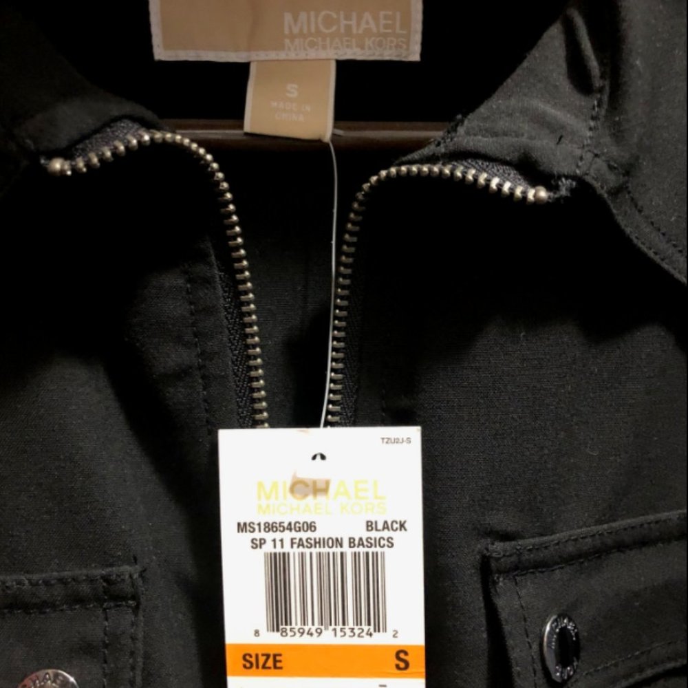 Michael Kors Zip-Front Shirt Dress
